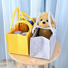 Large Felt Shopping Bags Multifunction Tote Bag for Grocery Reusable