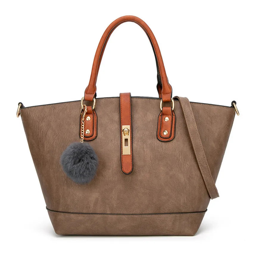 Portable European Letter Shoulder Bag Women Handbag
