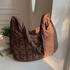 Retro High Capacity Shoulder Tote Bag Winter Style Crossbody Bag