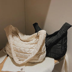 Retro High Capacity Shoulder Tote Bag Winter Style Crossbody Bag