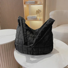 Retro High Capacity Shoulder Tote Bag Winter Style Crossbody Bag