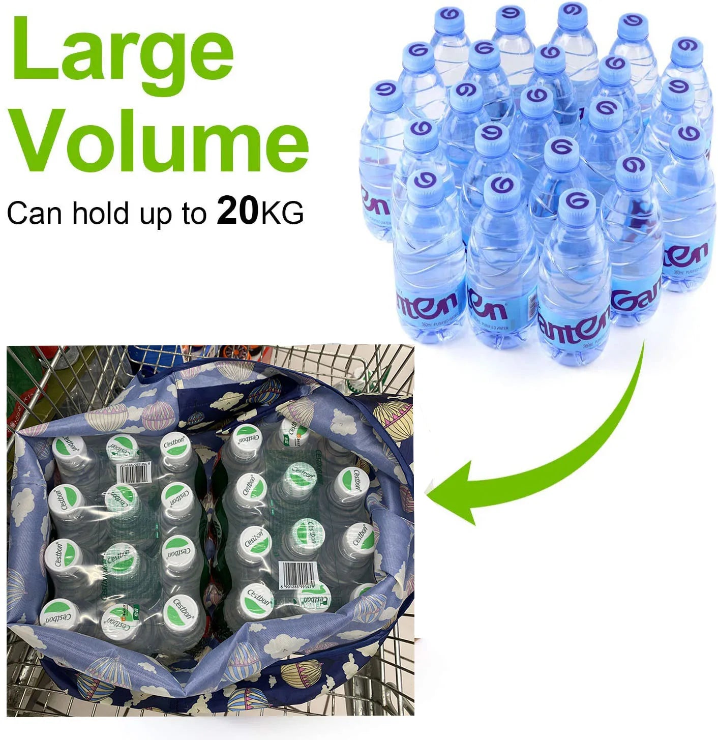 Large Reusable Shopping Bag Women's Shoulder Bag Heavy 50 Pound Hand Wash
