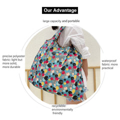 Large Reusable Shopping Bag Foldable Shoulder Handbag