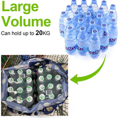 Large Reusable Shopping Bag Tote Bag Foldable Tear Resistant Lady's Travel Bag