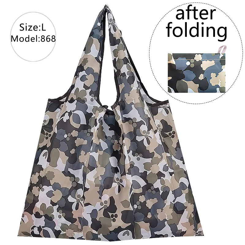 Large Waterproof Supermarket Shopping Bag Eco Foldable Grocery Washable