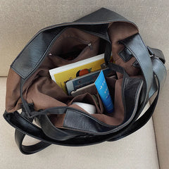 Large Soft Leather Shoulder Bag Retro Crossbody Bags for Women Big Tote Handbags