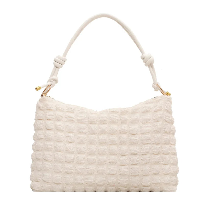 Large Pleated Totes Women Handbags Casual Shoulder Messeng