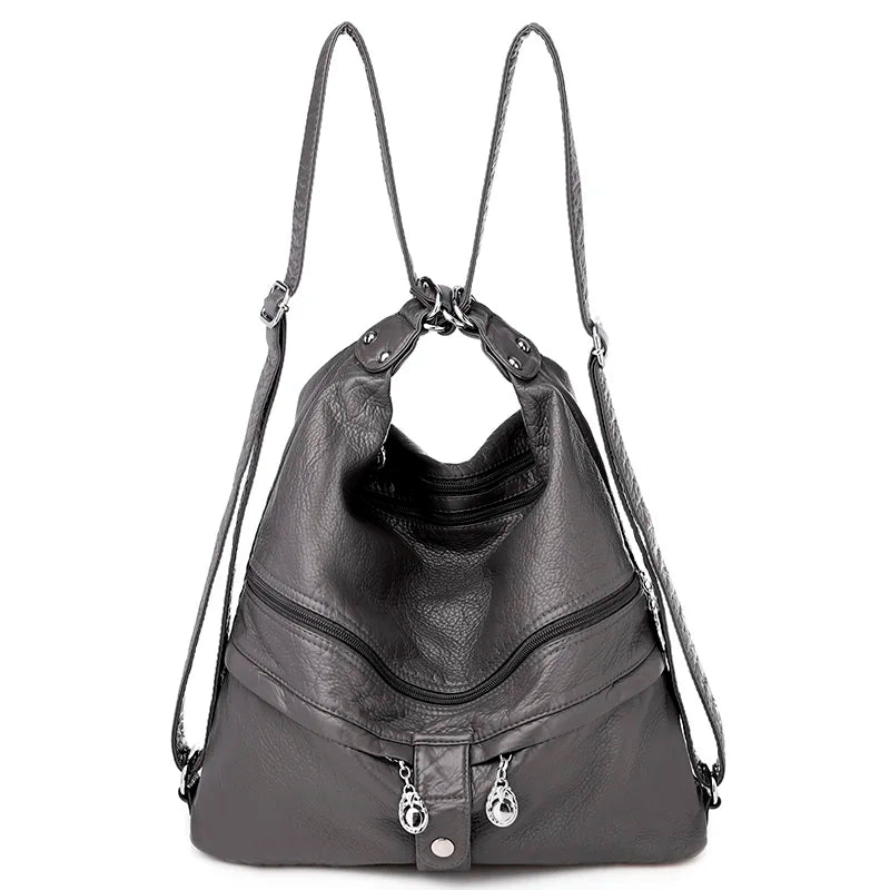 Large Women Shoulder Bag Pu Leather Crossbody Bag Soft Leather Messenger Bag