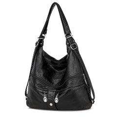 Large Women Shoulder Bag Pu Leather Crossbody Bag Soft Leather Messenger Bag