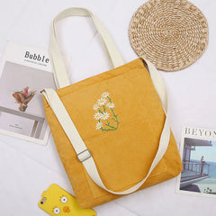 Women Shoulder Bag Canvas Tote Shopping Handbag Crossbody Book Bags