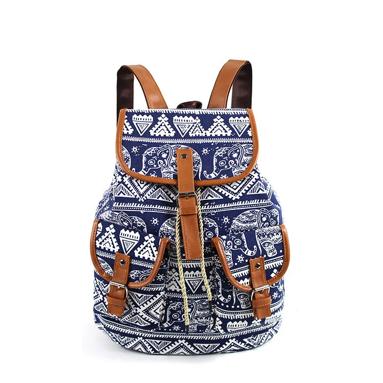 Bohemian Print Ethnic Style Backpack for Women