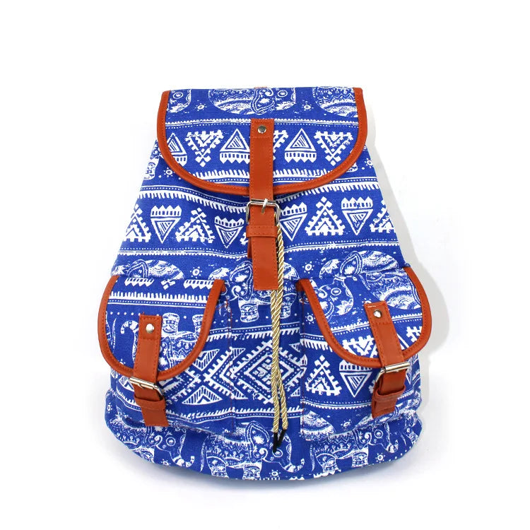 Bohemian Print Ethnic Style Backpack for Women