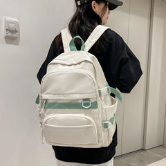 Large Capacity Nylon Women Backpacks Shoulder Bags For Teenager School