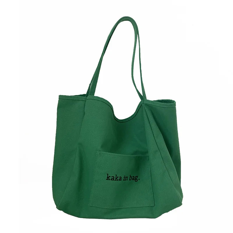 Large Canvas Women's Tote Handbags for Ladies Shopping Bag
