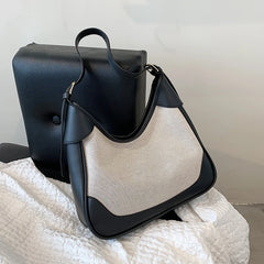 Canvas Shoulder Bag with Large Capacity