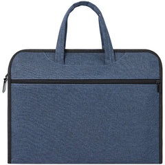Large-capacity office tote bag file bag conference kit double-tier zipper bag