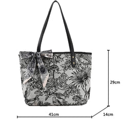 Large-capacity shoulder bag wild big bag student class oil painting tote bag