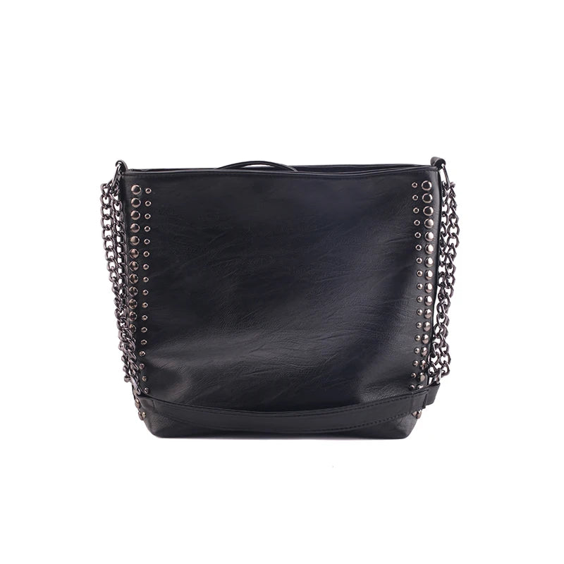 Large-capacity Women's Shoulder Bag Metal Chain Messenger Bag