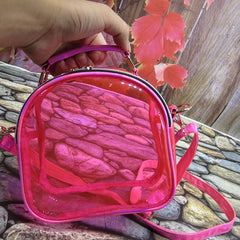 Laser Transparent PVC Crossbody Bag Mini Jelly Clear Shoulder Phone Bags