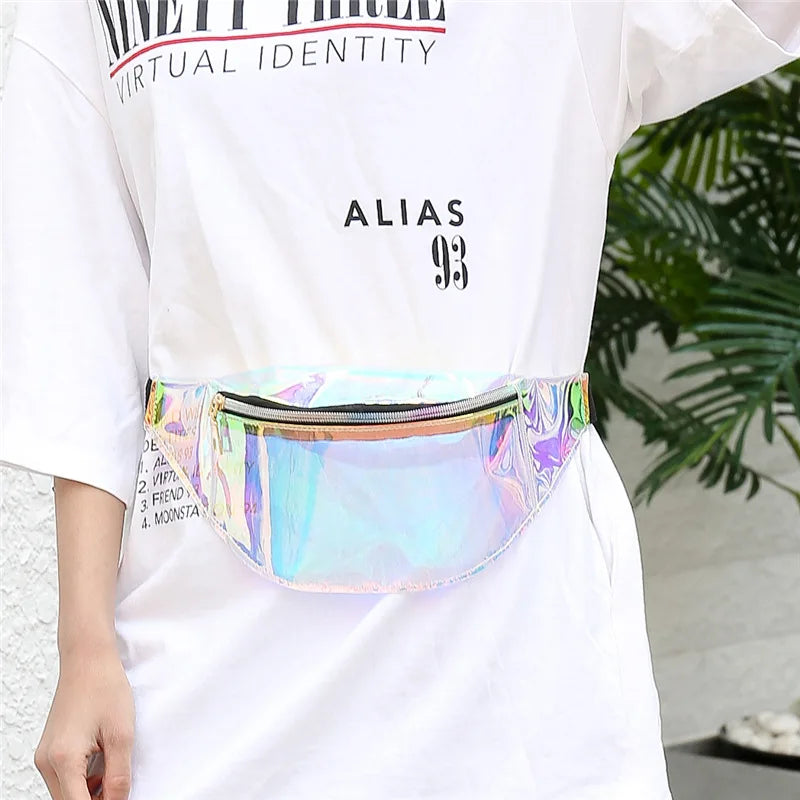Women PVC Waist Bag Cross Body Fanny Pack