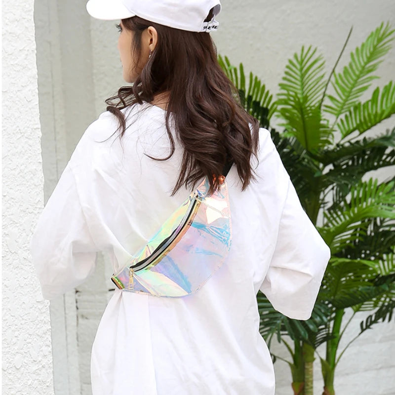 Women PVC Waist Bag Cross Body Fanny Pack