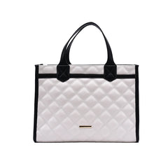 Lattice Large Tote High PU Leather Women Handbag