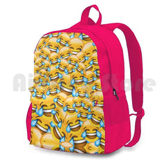 Outdoor Hiking Backpack Waterproof Camping Travel Pattern Layer Art