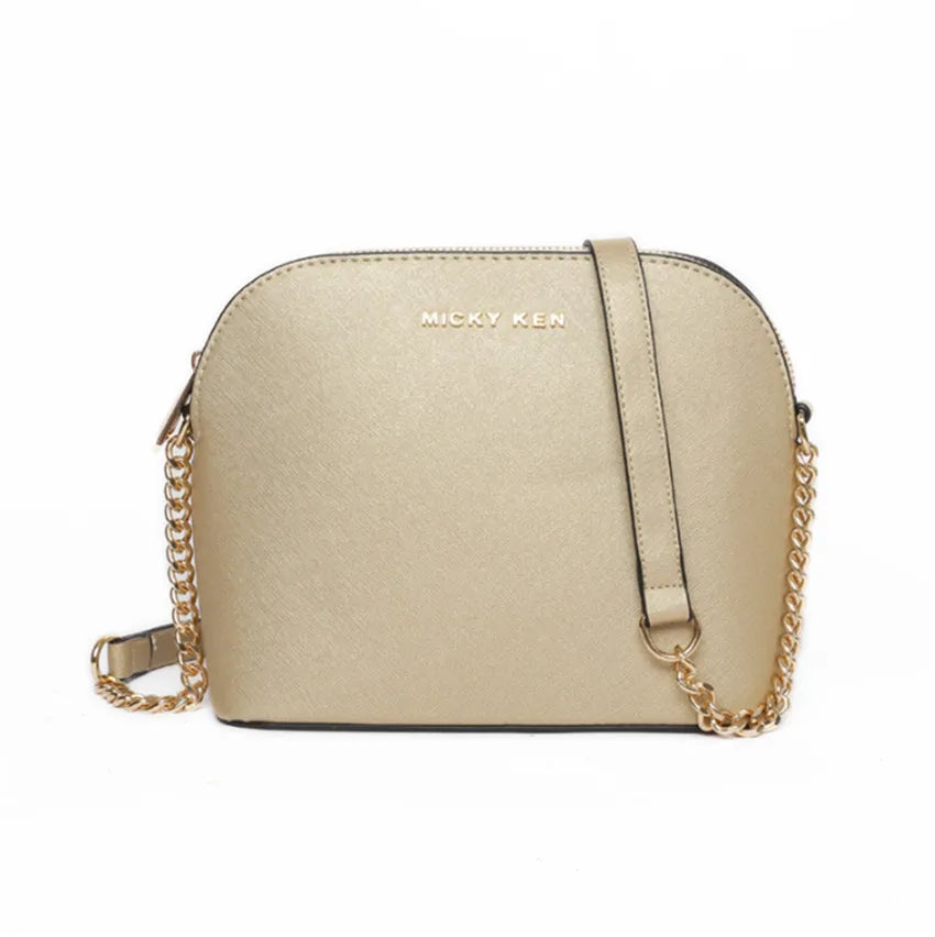 Small Leather Chain Shell Bag for Women