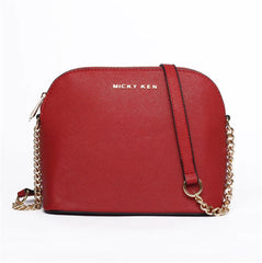 Small Leather Chain Shell Bag for Women