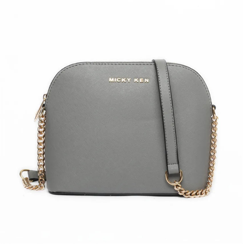 Small Leather Chain Shell Bag for Women