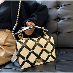 Square Shoulder Bags Classic And Plaid Messenger Bags