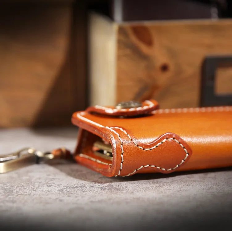 Vintage Leather Key Pouch Handwork Holder Key Wallet