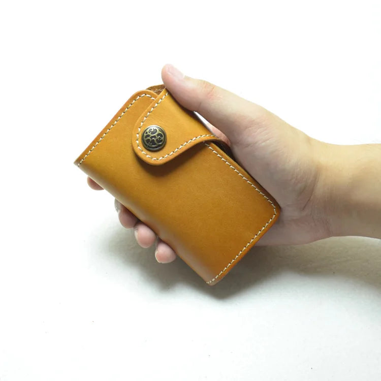 Vintage Leather Key Pouch Handwork Holder Key Wallet
