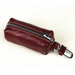 Leather Key Holder Organizer Key Ring Bag Keys Case Pouch