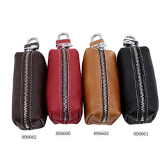 Leather Key Holder Organizer Keychain Bag Keys Case Pouch Car Keys Wallets