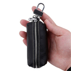 Leather Key Holder Organizer Housekeeper Keychain Pouch