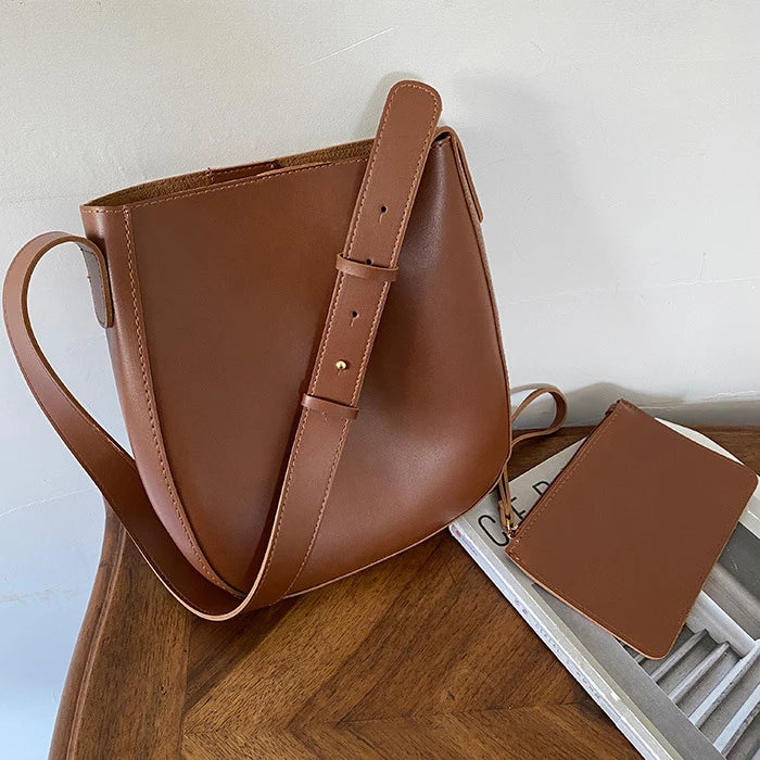 Women's Leather Shoulder Bag Crossbody Messenger Purse Handbag