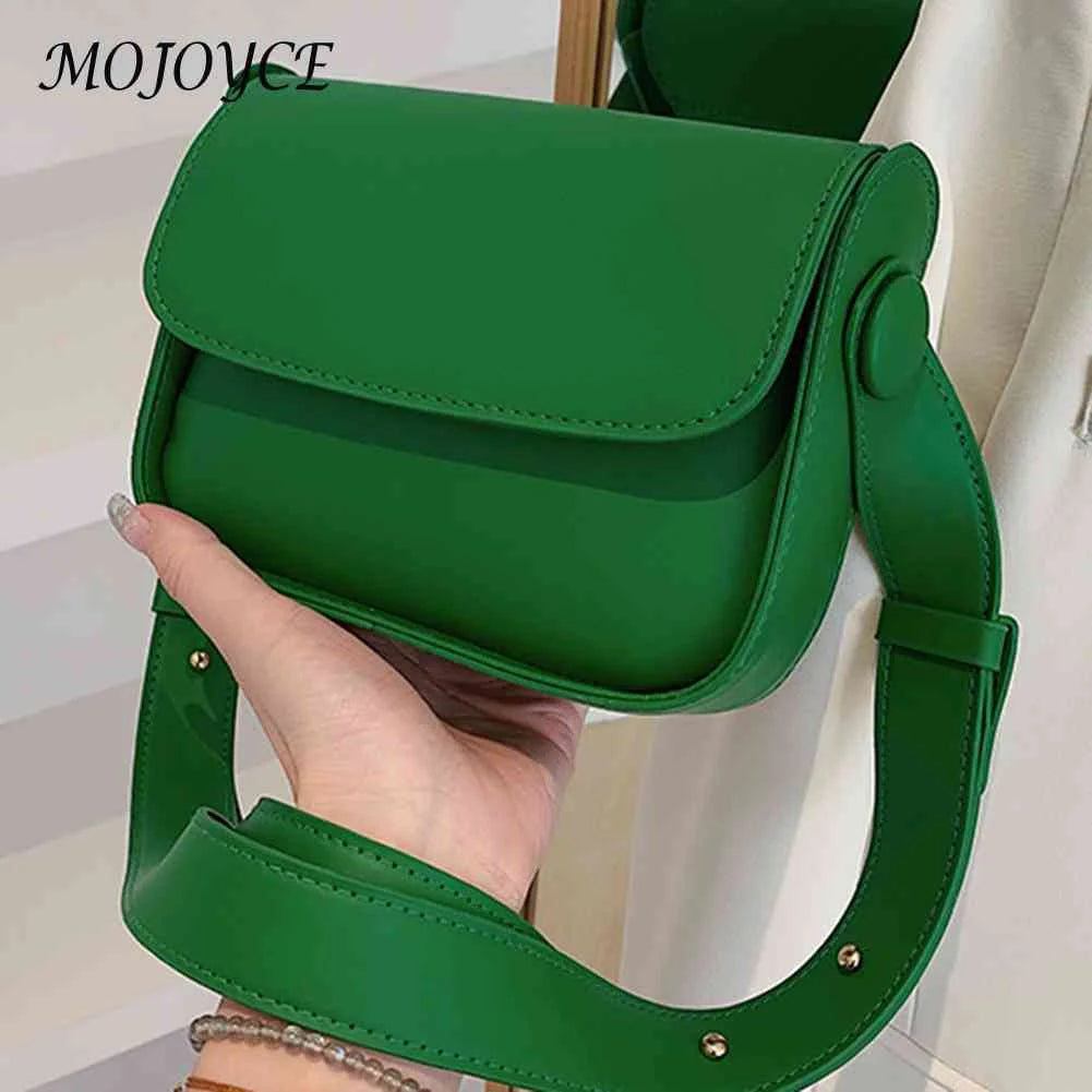 Leather Shoulder Crossbody Bag Small Square Messenger Handbag