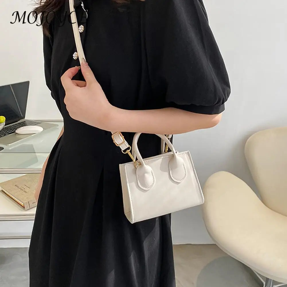 Vintage Leather Shoulder Messenger Bag for Women Top-handle Handbag