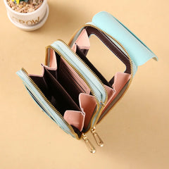 Leather Touch Screen Cell Phone Bag Women Pouch Wallets