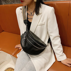 Leather Waist Packs Handbags Cowhide Multi-Purpose Chest Bag