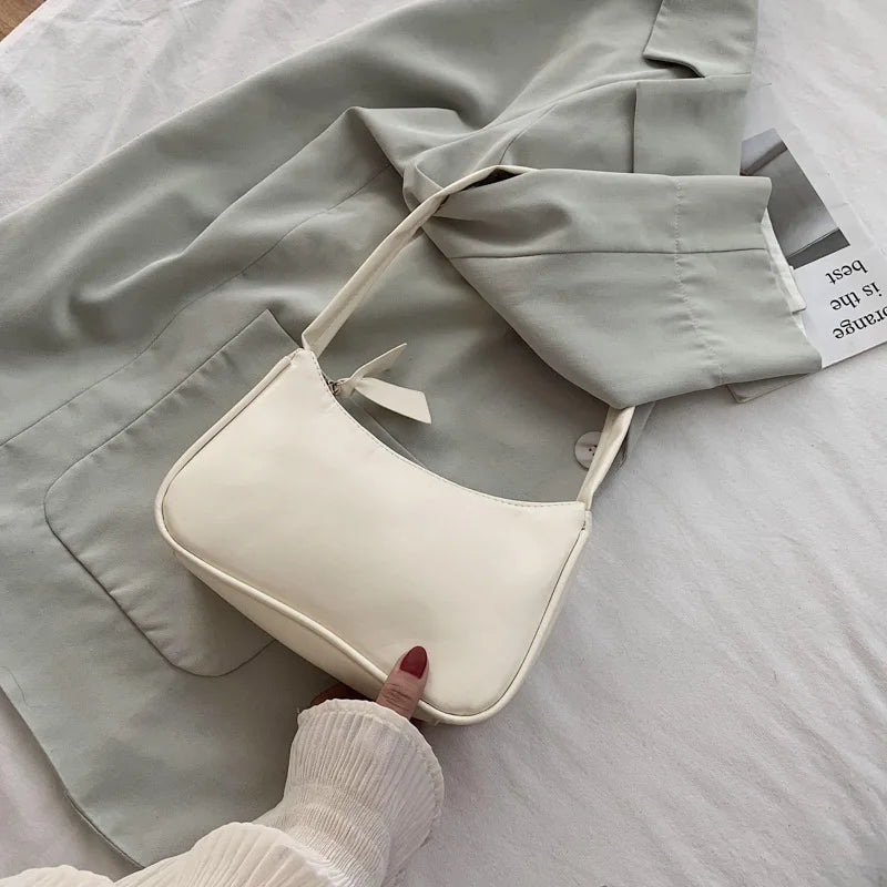 Leather Women's Bag Underarm Bag High Shoulder Bag All-match Handbags