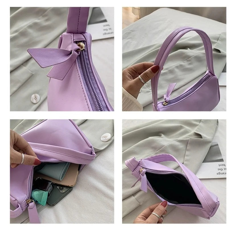 Leather Women's Bag Underarm Bag High Shoulder Bag All-match Handbags