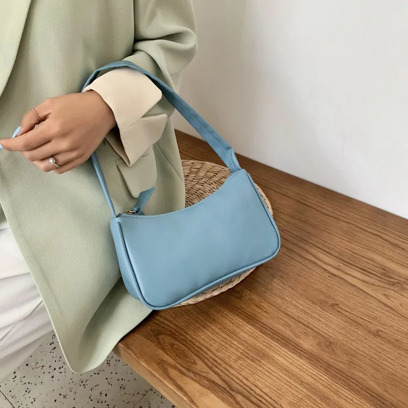 Leather Women's Bag Underarm Bag High Shoulder Bag All-match Handbags