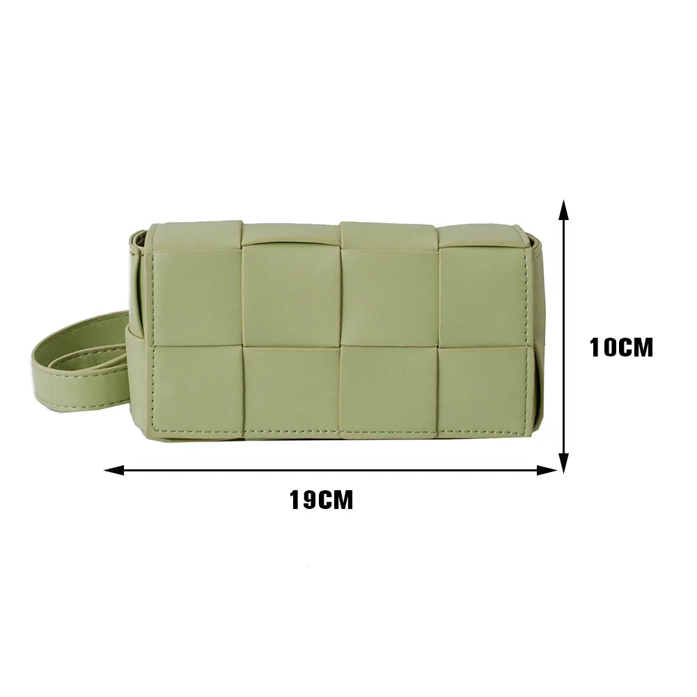 Leather Woven Waist Bag Belt Bag Crossbody Bag For Women
