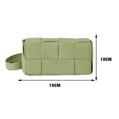 Leather Woven Waist Bag Belt Bag Crossbody Bag For Women