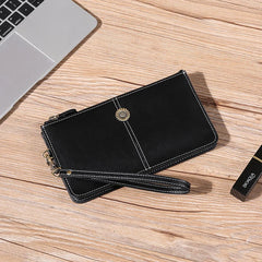 Leather Handbag Women's Wallet Large Capacity Zipper Mobile Phone Bag