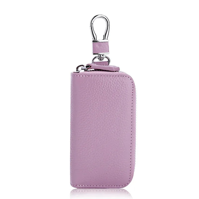Leather Unisex Key Wallet Multi-function Storage Bag