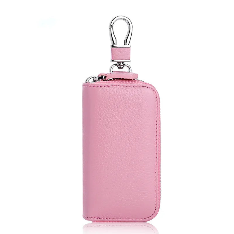 Leather Unisex Key Wallet Multi-function Storage Bag