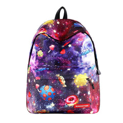 Leaves Printed Women Backpack School Bags Large Capacity